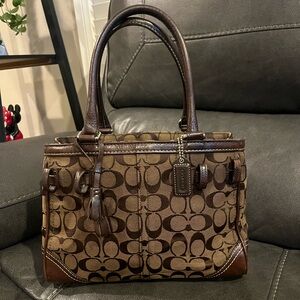 Brown Signature Handbag